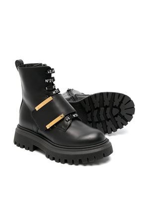 black leather ankle boots N°21 KIDS | 7527403